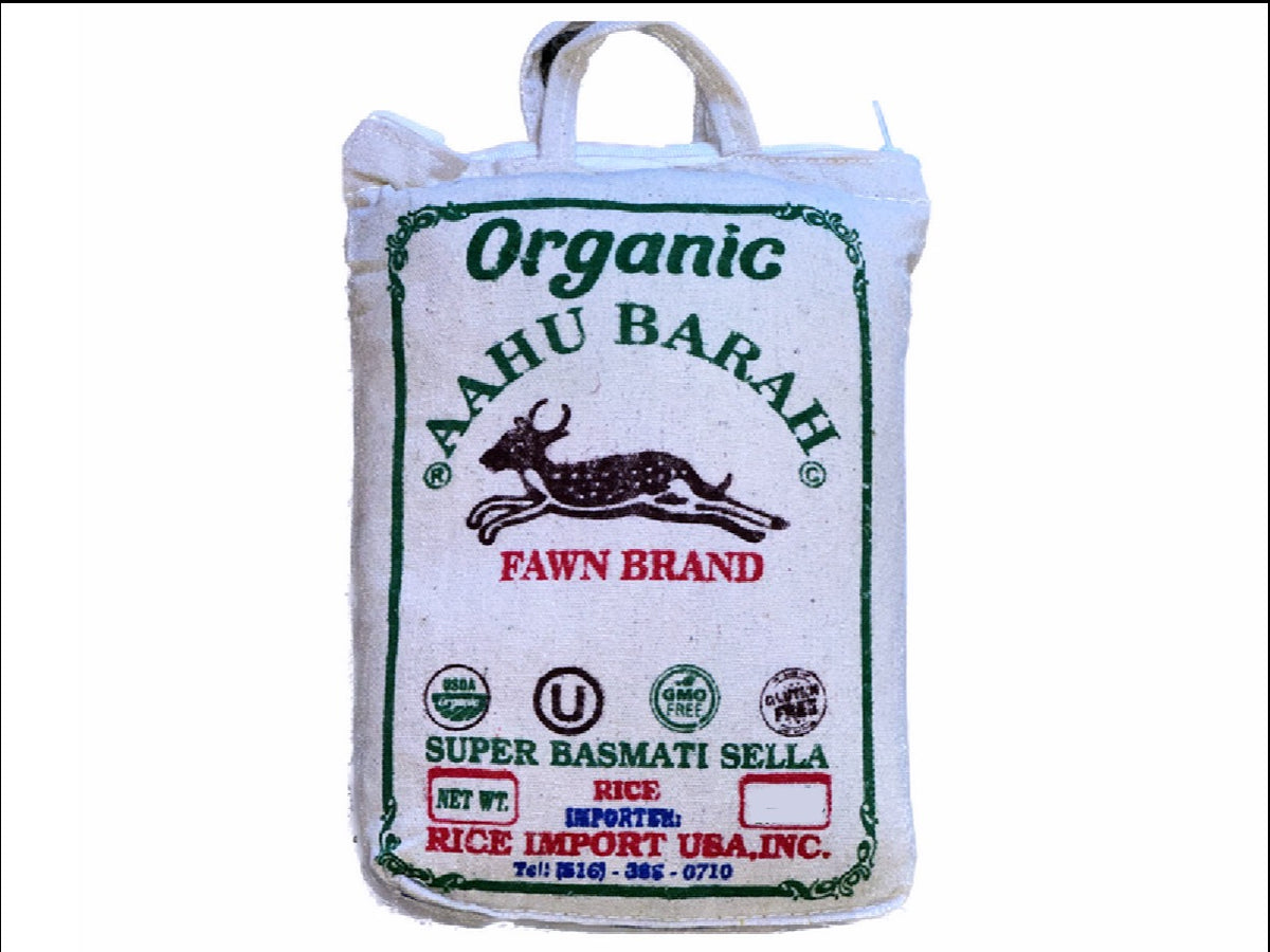 Organic Sela (Sella) Basmati Rice Aahu Barah(20 pounds) (Berenj, Ahoo ...