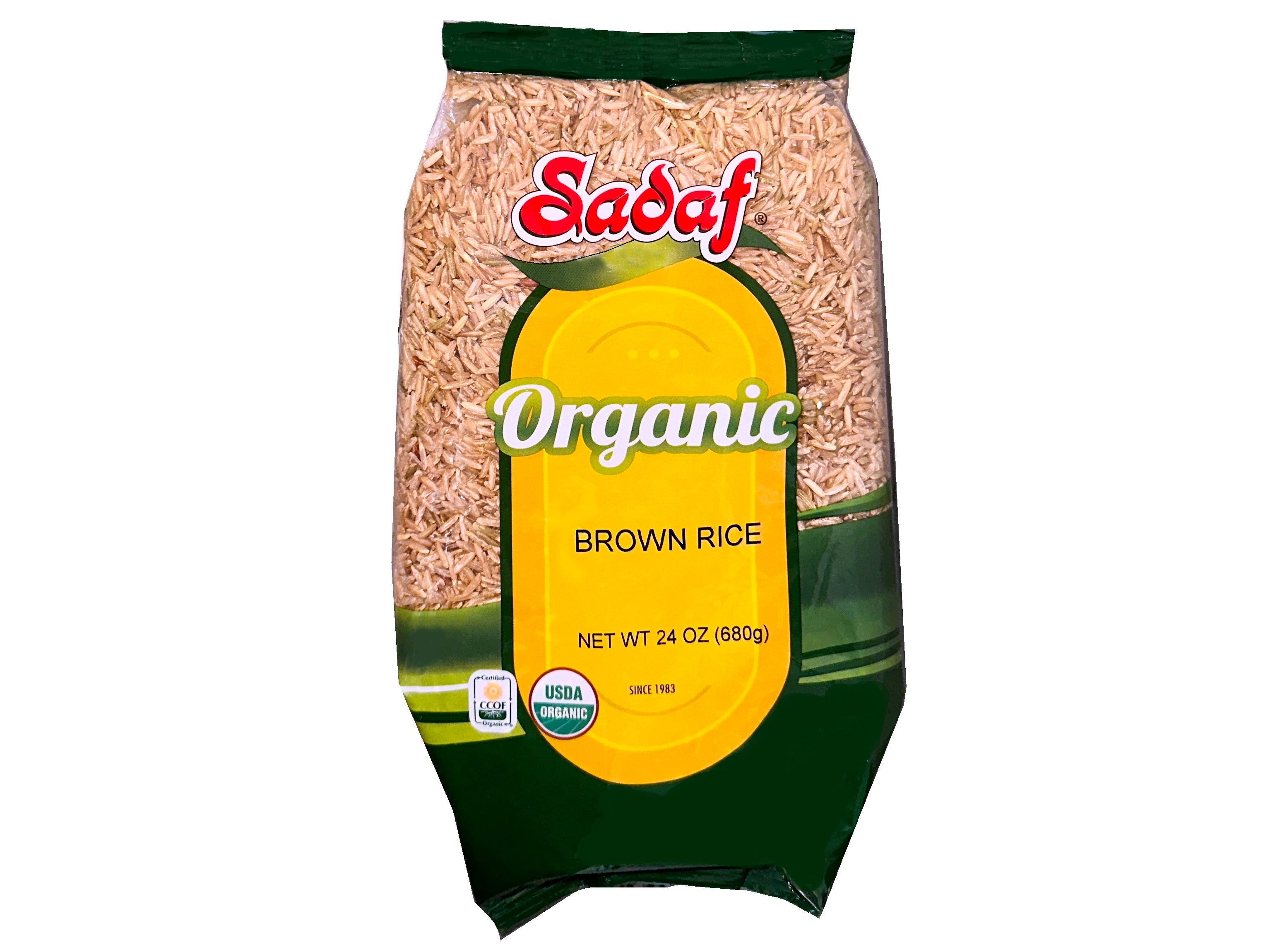 Sadaf Rice Organic Brown Basmati Rice - 24 Oz (Berenj) – Kalamala