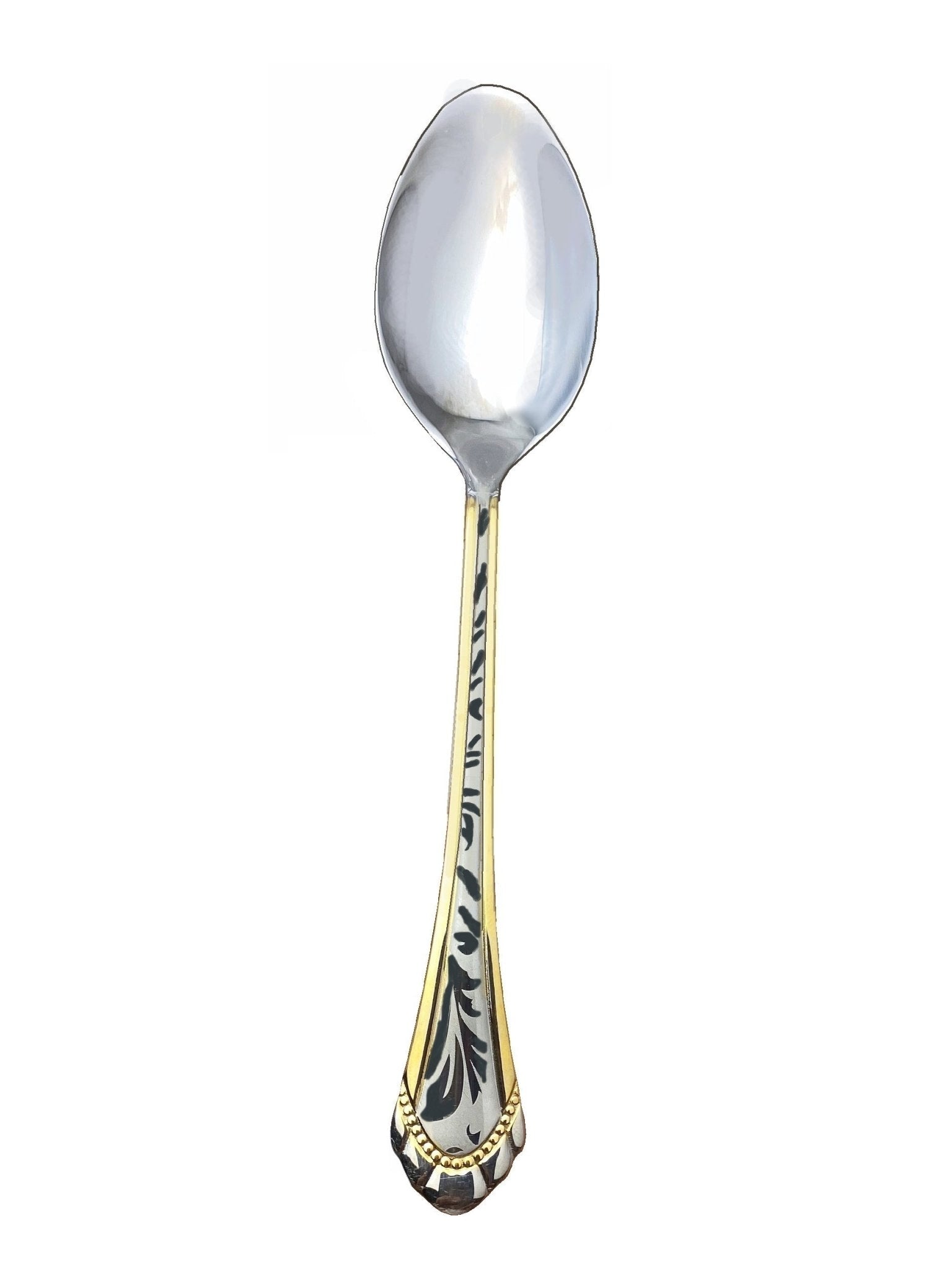 HIC Gold & Silver Plated Demi Spoons Set Of 12 - 4.5" Stainless Steel Espresso Spoons, Dishwasher Safe